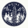 Blue Maine seal
